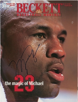 1993 Michael Jordan Signed Beckett Basketball Monthly "The Magic of Michael" Issue (JSA) 